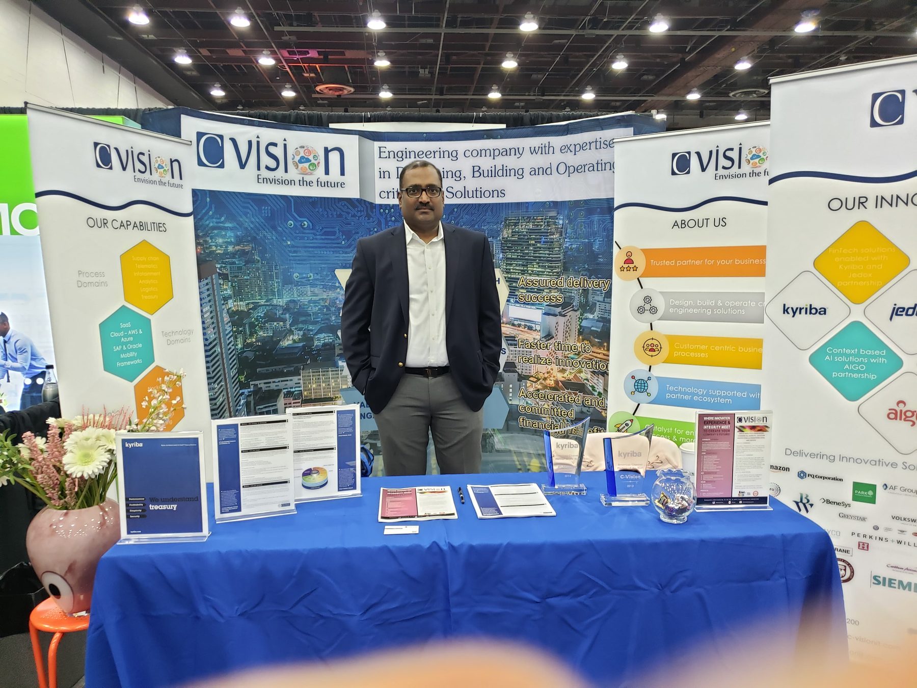 C-Vision conference booth